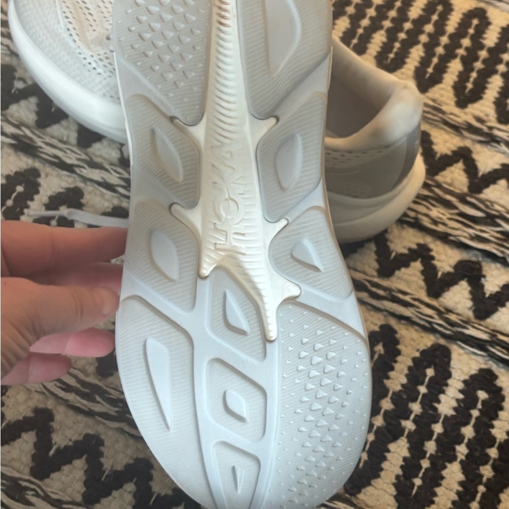 Hoka Light Gray Athletic Sneakers - Picture 3 of 5